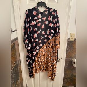 Multi colored leopard wrap